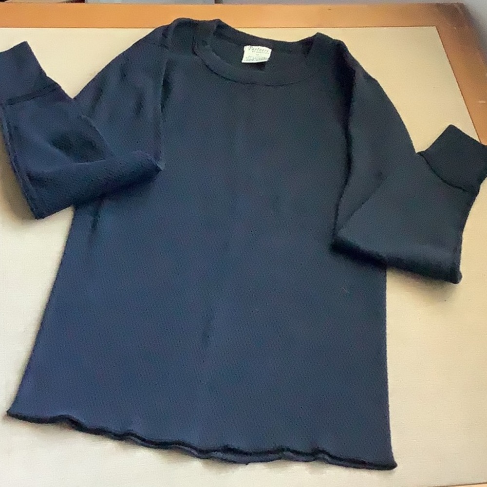 Partners Dark Navy Waffle Weave Thermal Long Underwear Top